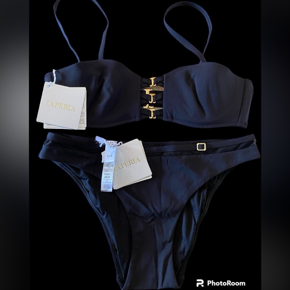 La Perla black two-piece swimsuit